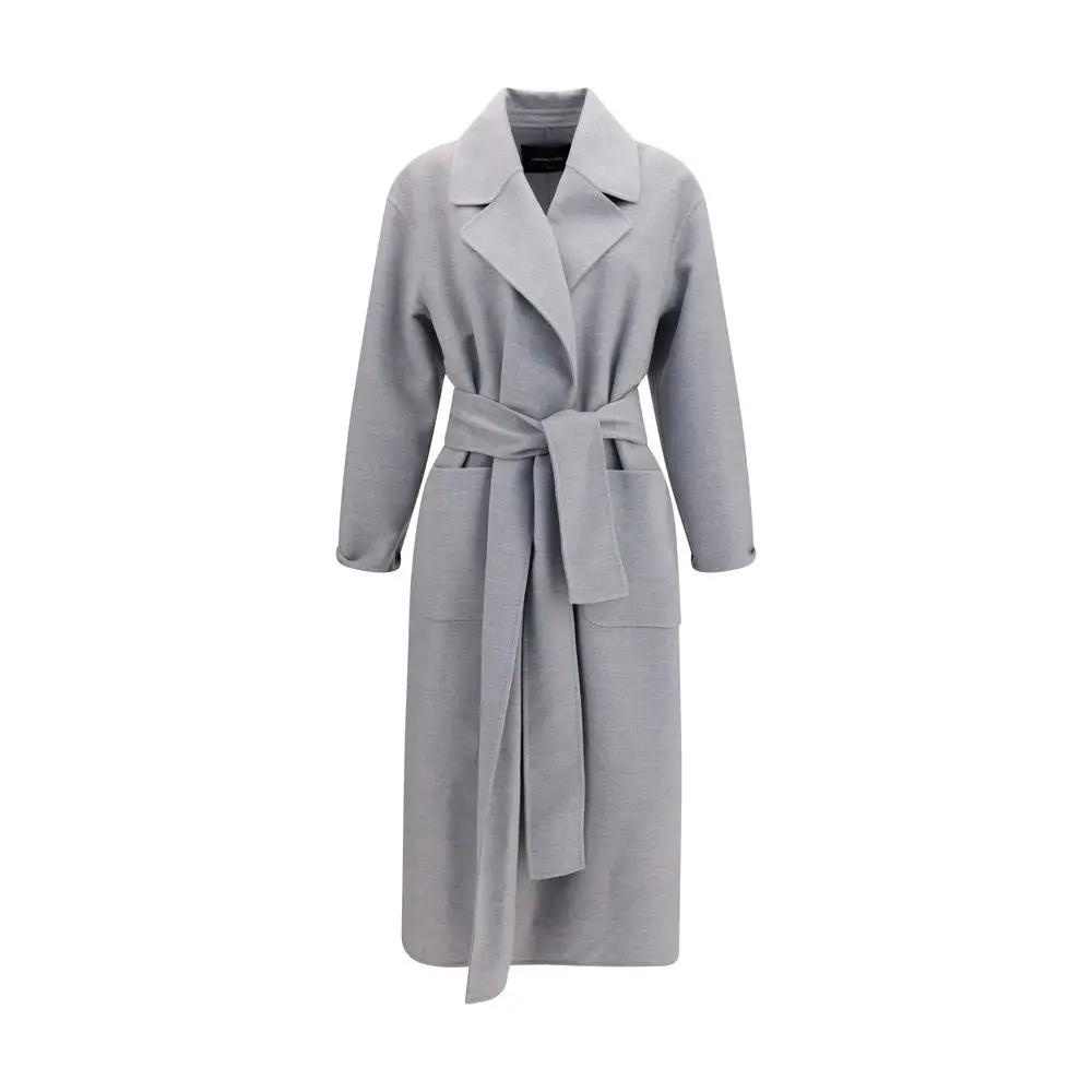 Fabiana Filippi Sample Sale | Fabiana Filippi Gray Wool Oves Aries Coat - | Designer outlet