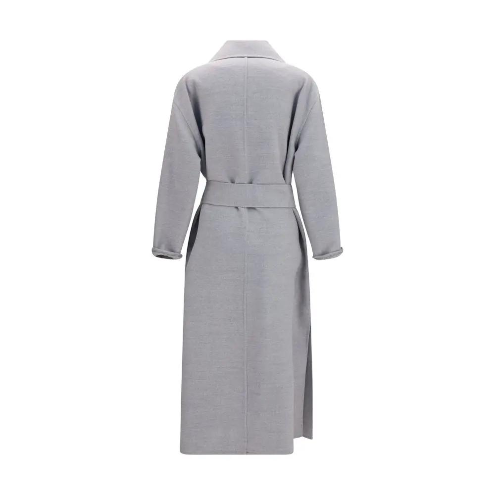 Fabiana Filippi Sample Sale | Fabiana Filippi Gray Wool Oves Aries Coat - | Designer outlet