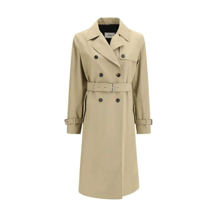 Fendi Sample Sale | Fendi Beige Cotton Coat - | Designer outlet