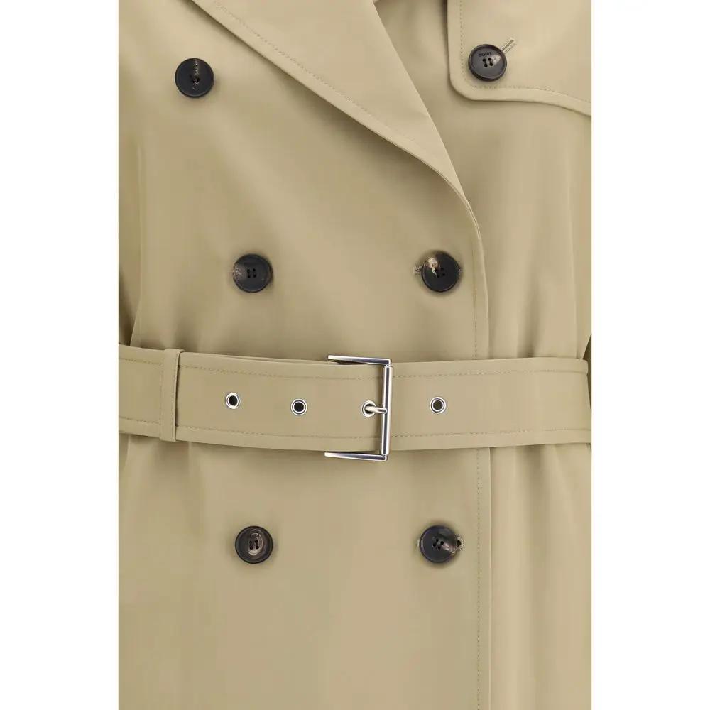 Fendi Sample Sale | Fendi Beige Cotton Coat - | Designer outlet
