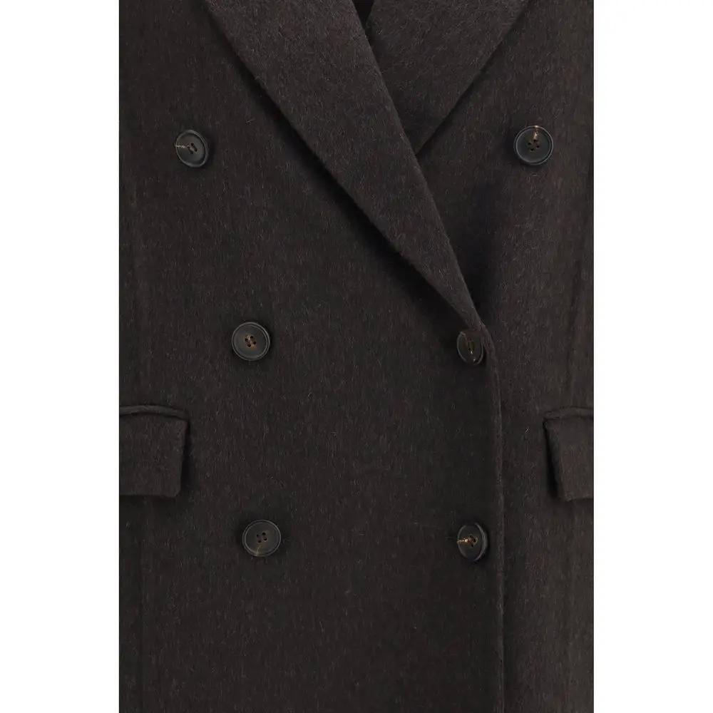 Brunello Cucinelli Sample Sale | Brunello Cucinelli Brown Cashmere Coat - | Designer outlet