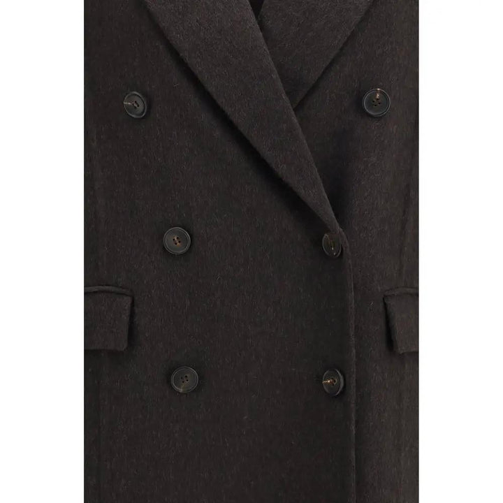 Brunello Cucinelli Sample Sale | Brunello Cucinelli Brown Cashmere Coat - | Designer outlet