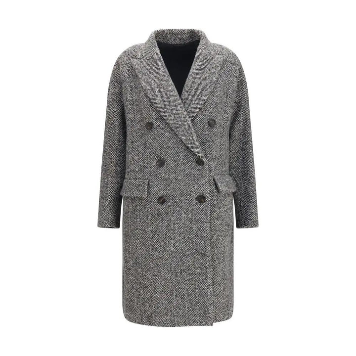 Brunello Cucinelli Sample Sale | Brunello Cucinelli Gray Wool Oves Aries Coat - | Designer outlet