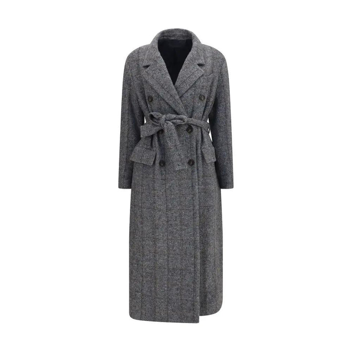 Brunello Cucinelli Sample Sale | Brunello Cucinelli Gray Alpaca Vicugna Pacos Coat - | Designer outlet