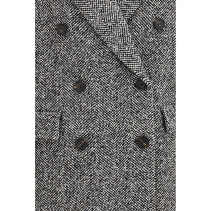 Brunello Cucinelli Sample Sale | Brunello Cucinelli Gray Wool Oves Aries Coat - | Designer outlet