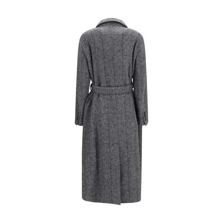Brunello Cucinelli Sample Sale | Brunello Cucinelli Gray Alpaca Vicugna Pacos Coat - | Designer outlet