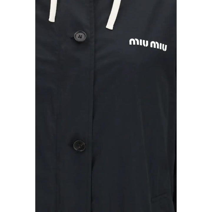 Miu Miu Sample Sale | Miu Miu Black Cotton Coat - | Designer outlet