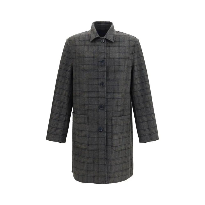 Etro Sample Sale | Etro Blue Wool Oves Aries Coat - | Designer outlet