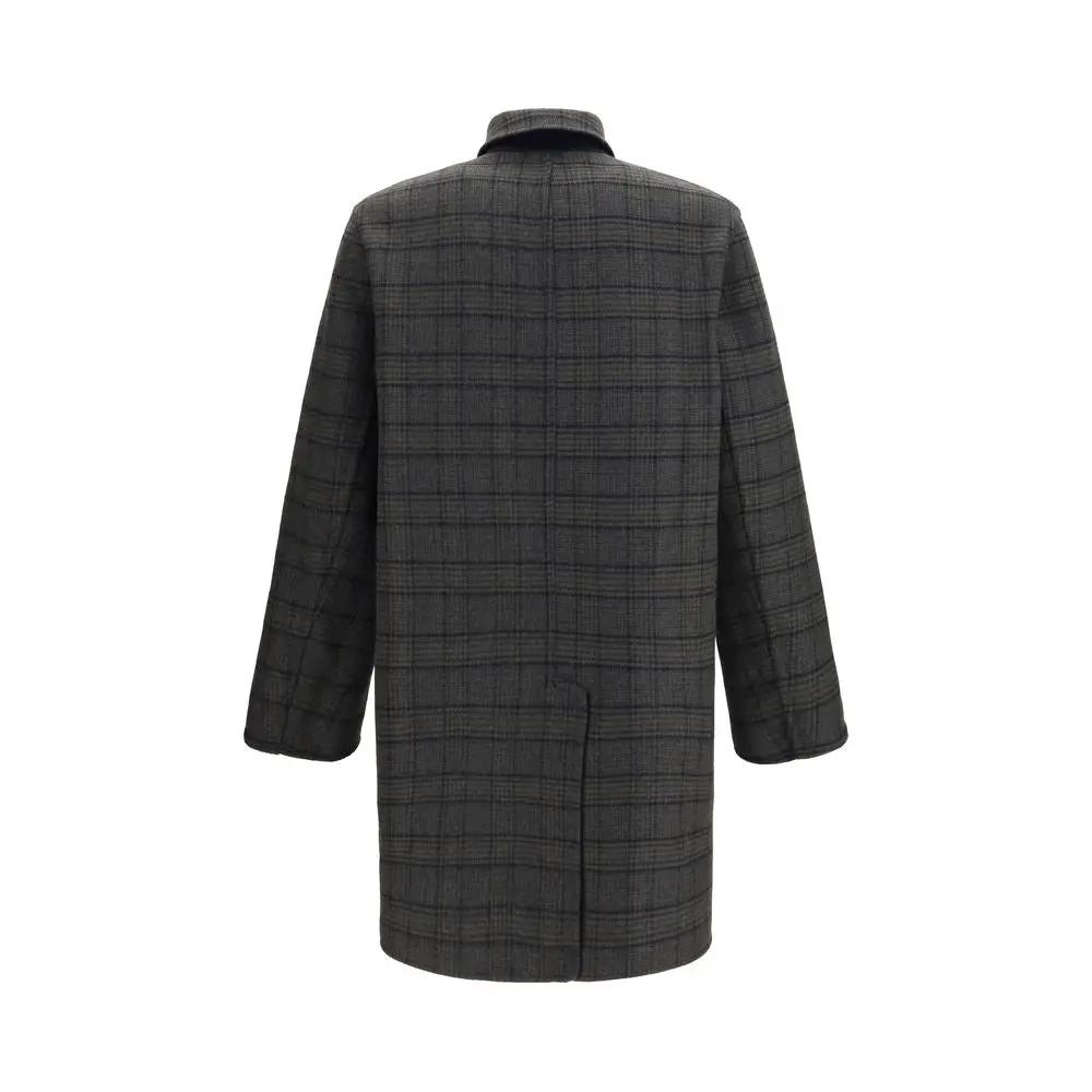Etro Sample Sale | Etro Blue Wool Oves Aries Coat - | Designer outlet