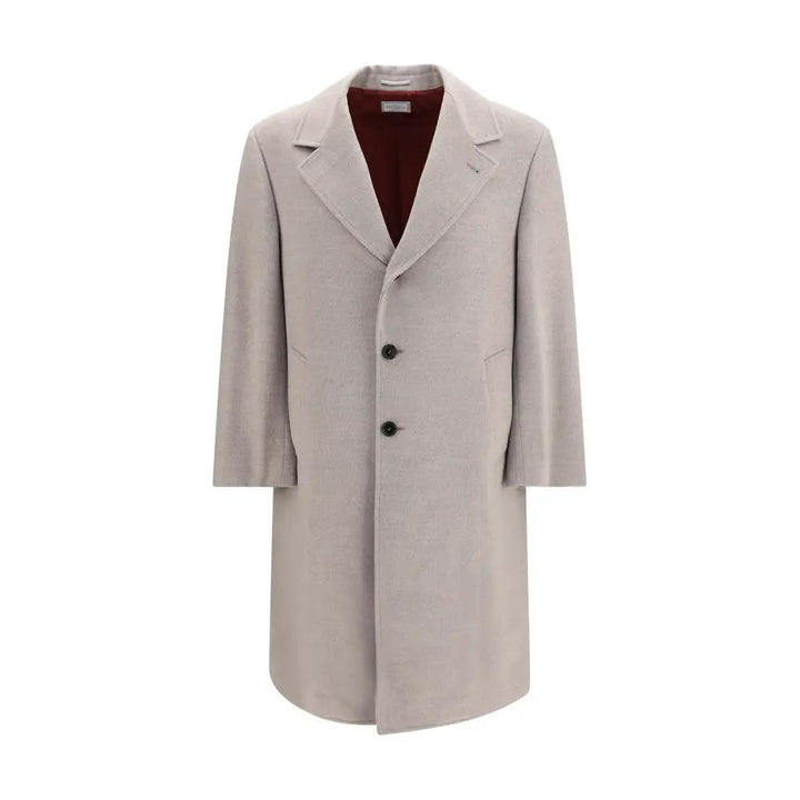 Brunello Cucinelli Sample Sale | Brunello Cucinelli Beige Wool Oves Aries Coat - | Designer outlet
