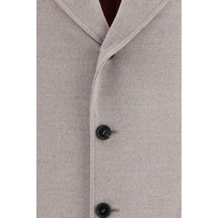Brunello Cucinelli Sample Sale | Brunello Cucinelli Beige Wool Oves Aries Coat - | Designer outlet