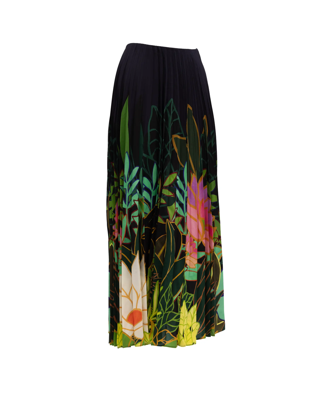 Valentino Garavani Sample Sale | Valentino Garavani Pleated Floral Maxi Skirt - | Designer outlet