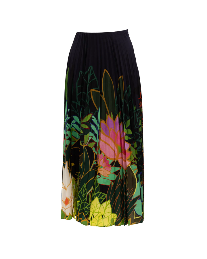 Valentino Garavani Sample Sale | Valentino Garavani Pleated Floral Maxi Skirt - | Designer outlet