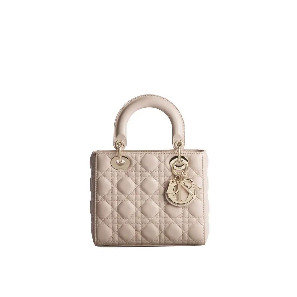 Dior Sample Sale | Dior Beige Lamb Leather Shoulder Bag - | Designer outlet