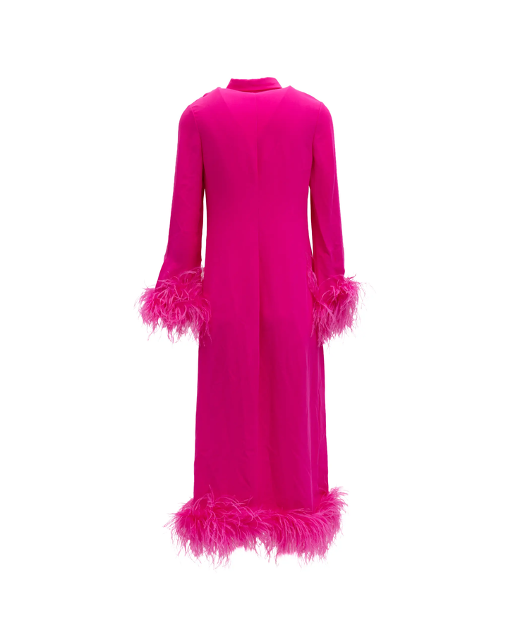 Valentino Garavani Sample Sale | Valentino Garavani Pink Feather Hem Dress - | Designer outlet