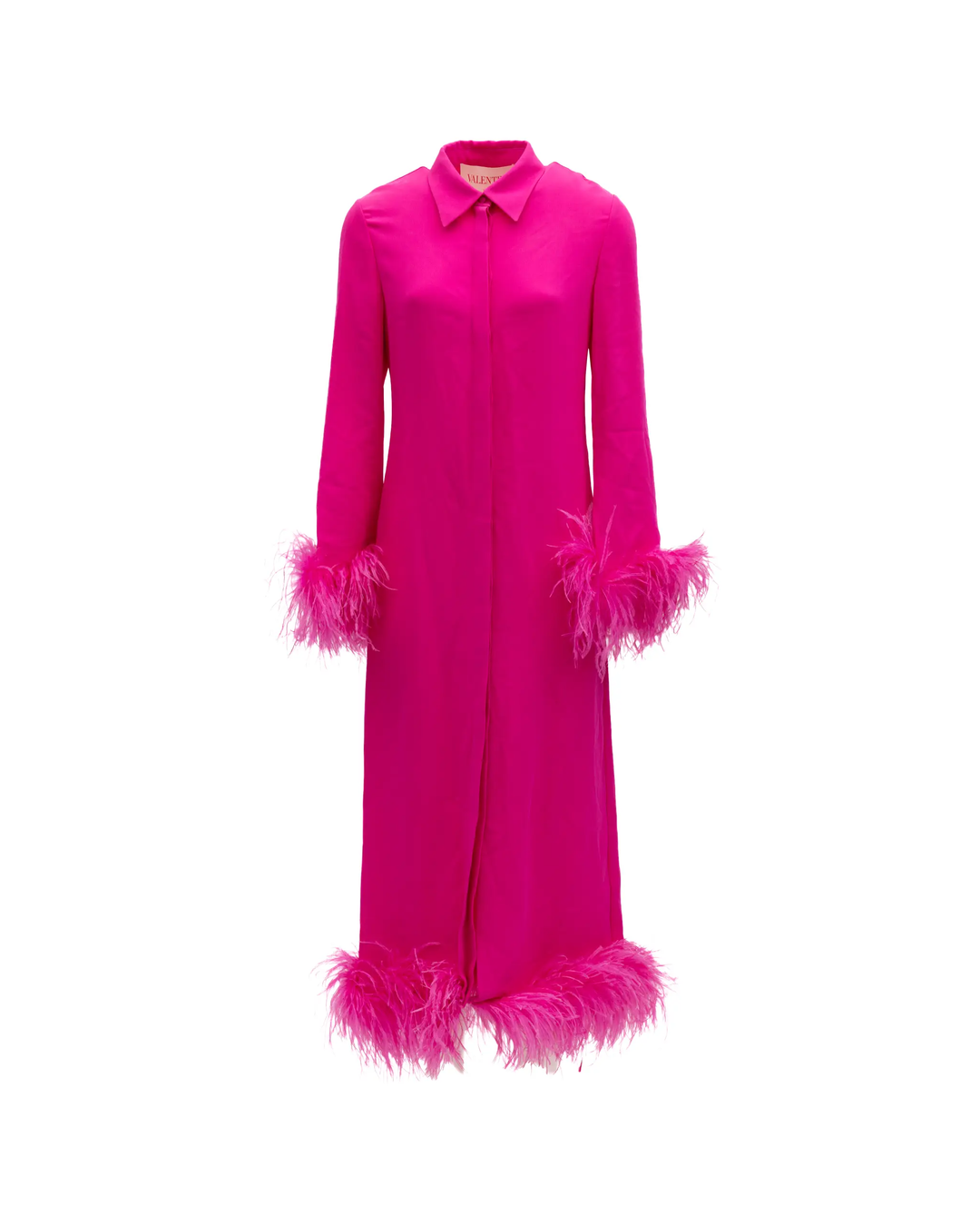 Valentino Garavani Sample Sale | Valentino Garavani Pink Feather Hem Dress - | Designer outlet
