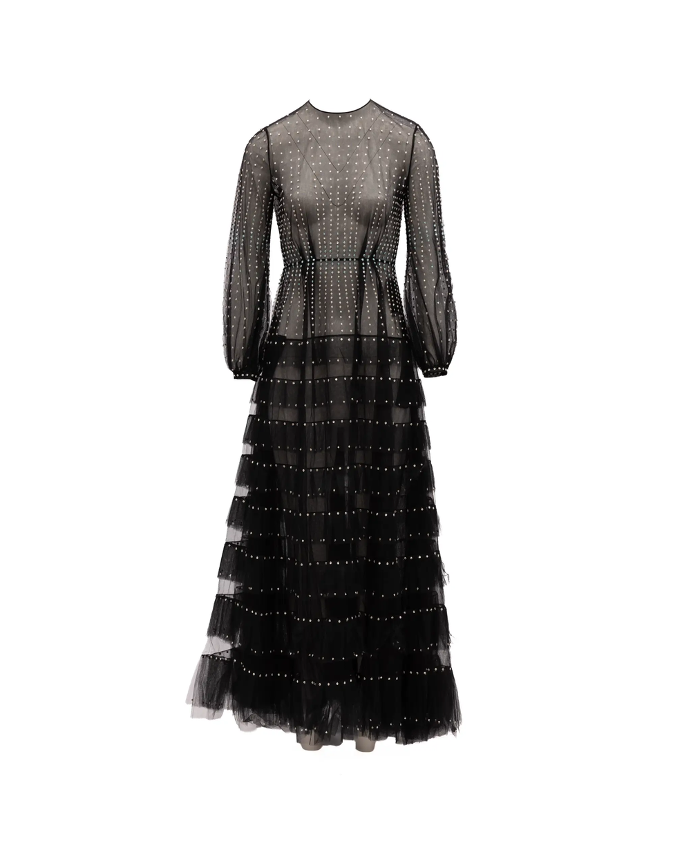 Valentino Garavani Sample Sale | Valentino Garavani Long Sleeve Evening Tulle Dress - | Designer outlet