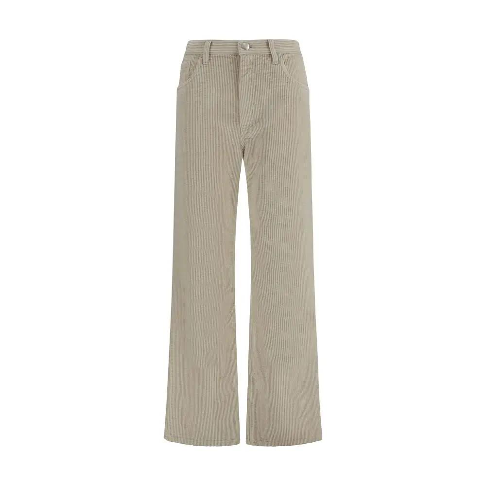 Marni Sample Sale | Marni Beige Cotton Flared Pants - | Designer outlet