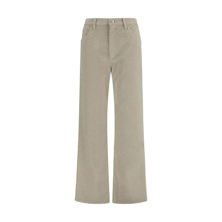 Marni Sample Sale | Marni Beige Cotton Flared Pants - | Designer outlet