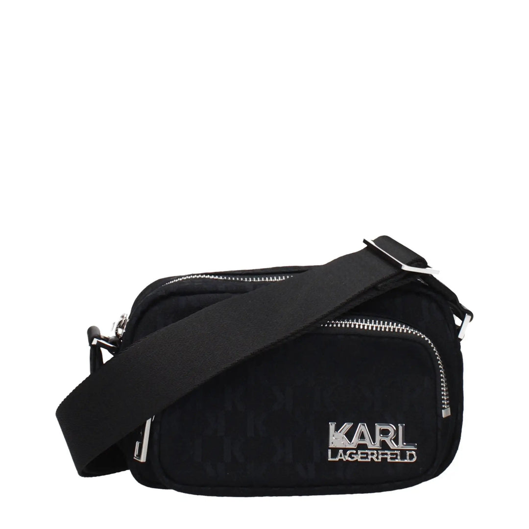 Karl Lagerfeld Sample Sale | Karl Lagerfeld Black Fabric Crossbody Bag - | Designer outlet