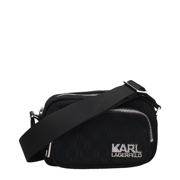 Karl Lagerfeld Sample Sale | Karl Lagerfeld Black Fabric Crossbody Bag - | Designer outlet