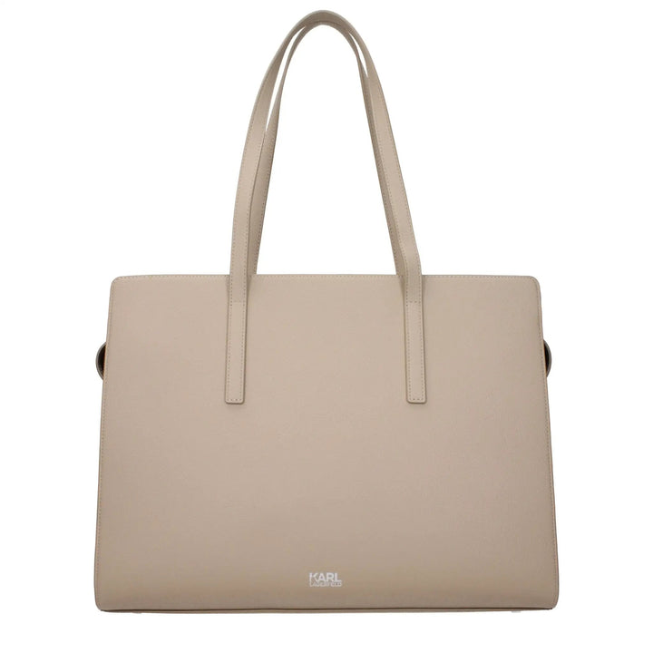 Karl Lagerfeld Sample Sale | Karl Lagerfeld Beige Leather Shoulder Bag - | Designer outlet