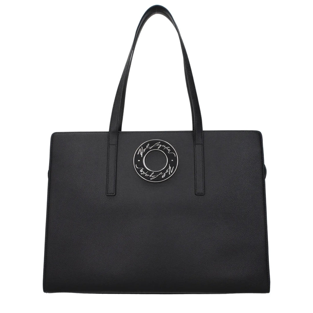 Karl Lagerfeld Sample Sale | Karl Lagerfeld Black Leather Shoulder Bag - | Designer outlet