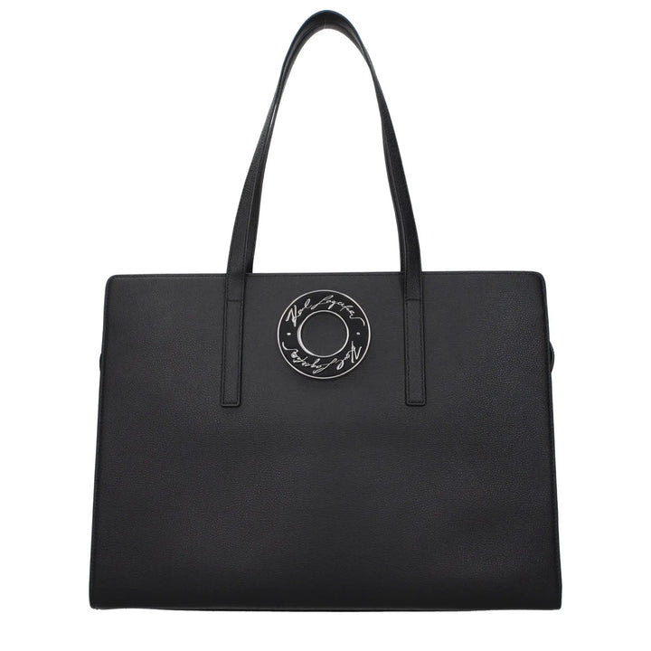 Karl Lagerfeld Sample Sale | Karl Lagerfeld Black Leather Shoulder Bag - | Designer outlet