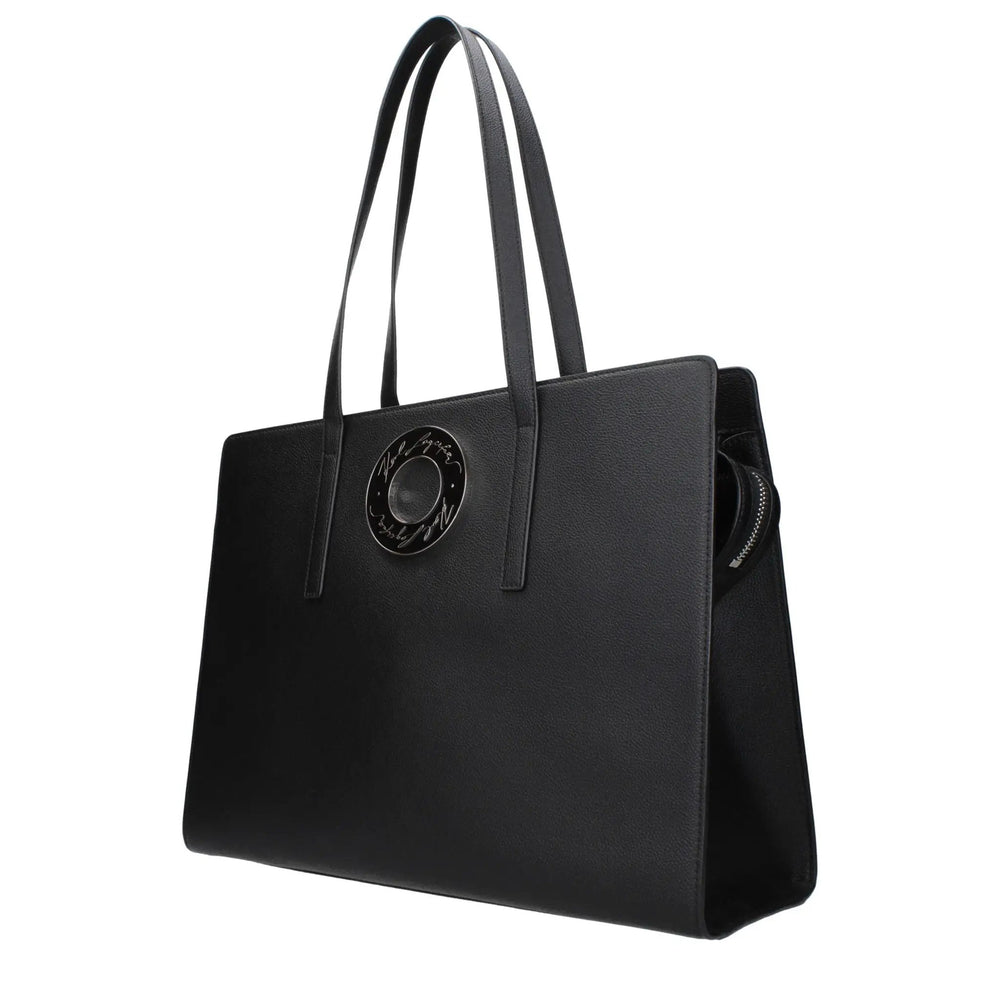 Karl Lagerfeld Sample Sale | Karl Lagerfeld Black Leather Shoulder Bag - | Designer outlet