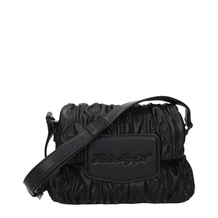 Karl Lagerfeld Sample Sale | Karl Lagerfeld Black Polyester Crossbody Bag - | Designer outlet