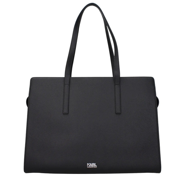 Karl Lagerfeld Sample Sale | Karl Lagerfeld Black Leather Shoulder Bag - | Designer outlet