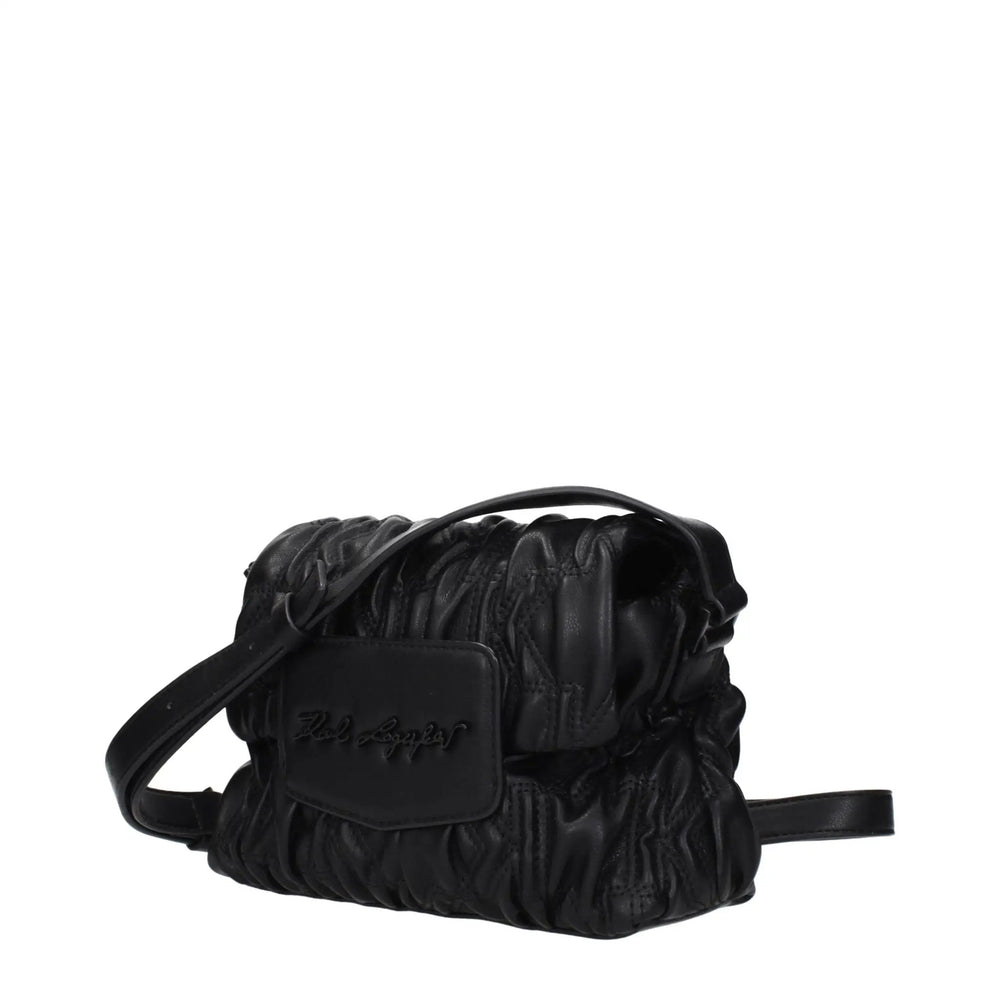 Karl Lagerfeld Sample Sale | Karl Lagerfeld Black Polyester Crossbody Bag - | Designer outlet