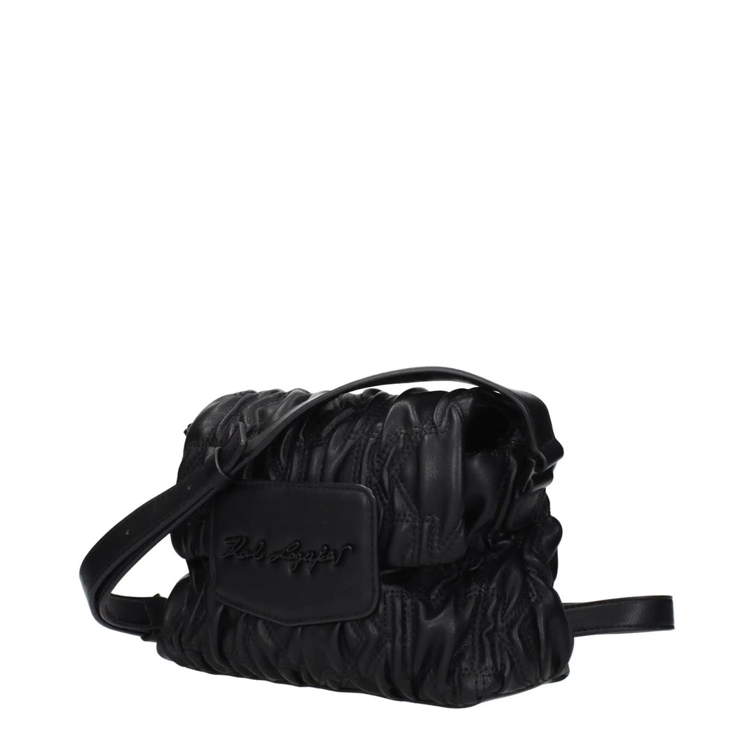 Karl Lagerfeld Sample Sale | Karl Lagerfeld Black Polyester Crossbody Bag - | Designer outlet