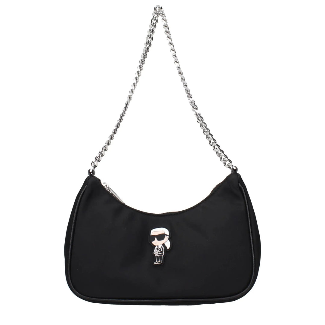 Karl Lagerfeld Sample Sale | Karl Lagerfeld Black Fabric Shoulder Bag - | Designer outlet