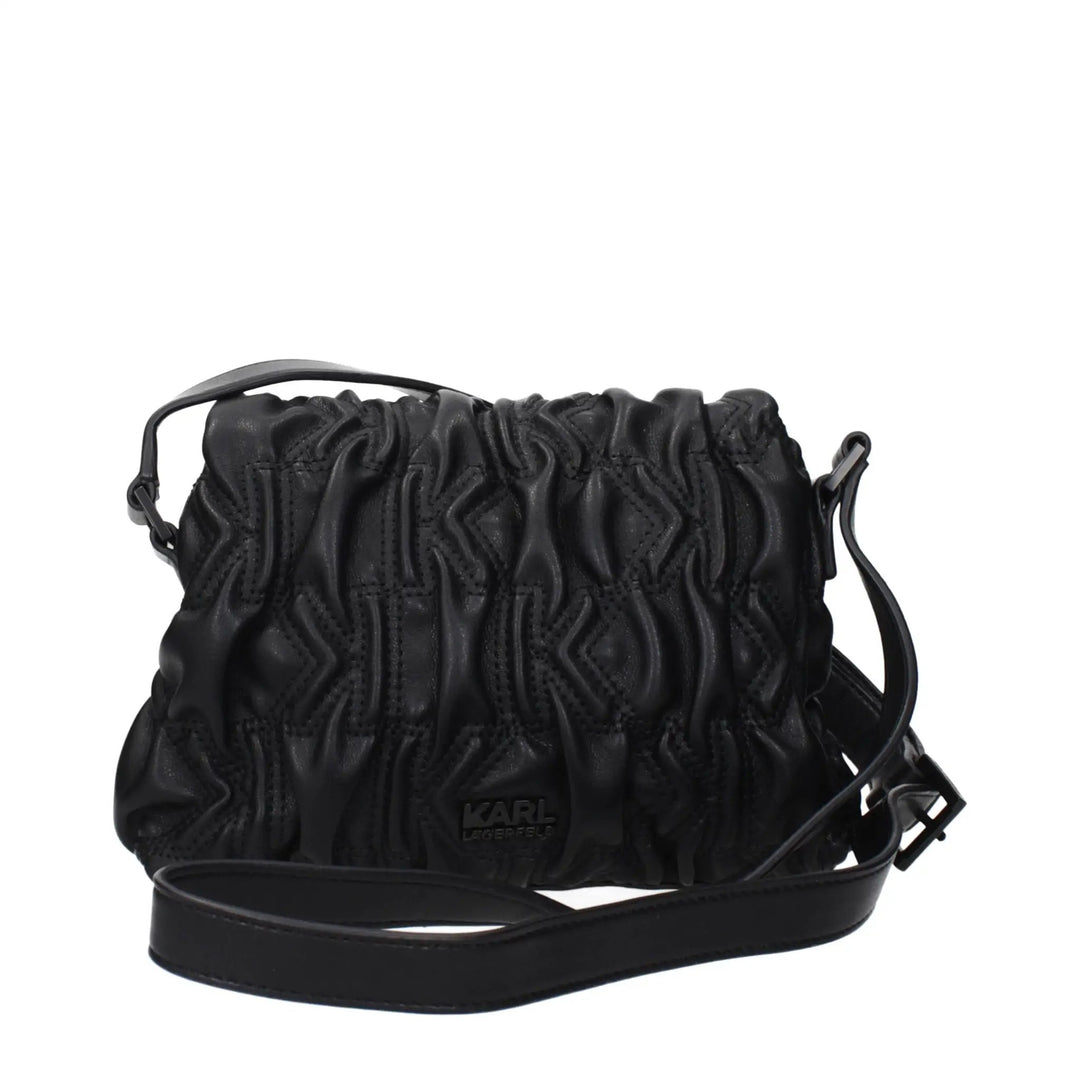 Karl Lagerfeld Sample Sale | Karl Lagerfeld Black Polyester Crossbody Bag - | Designer outlet