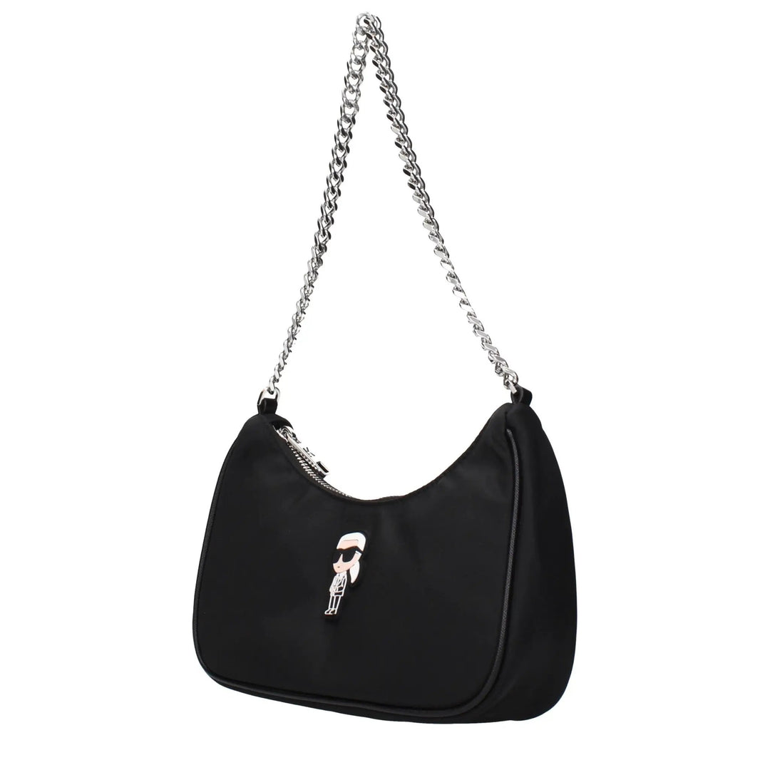 Karl Lagerfeld Sample Sale | Karl Lagerfeld Black Fabric Shoulder Bag - | Designer outlet