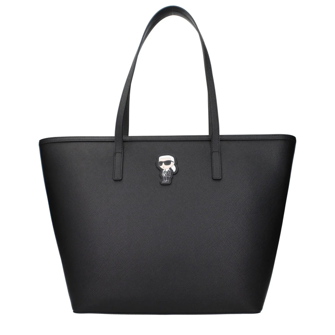 Karl Lagerfeld Sample Sale | Karl Lagerfeld Black Polyethylene Shoulder Bag - | Designer outlet