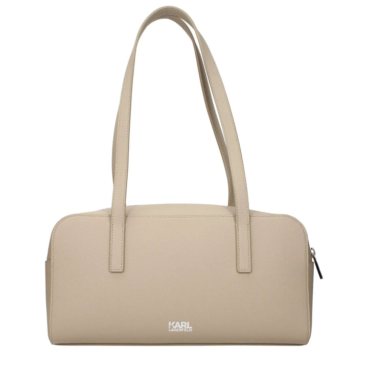 Karl Lagerfeld Sample Sale | Karl Lagerfeld Beige Leather Shoulder Bag - | Designer outlet