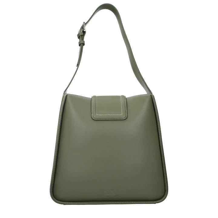 Karl Lagerfeld Sample Sale | Karl Lagerfeld Green Leather Shoulder Bag - | Designer outlet