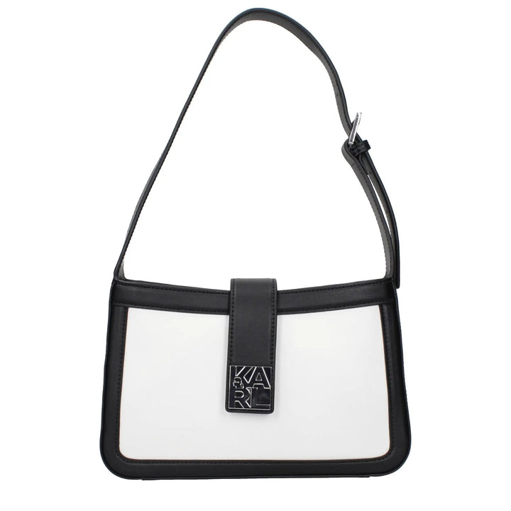 Karl Lagerfeld Sample Sale | Karl Lagerfeld White Leather Shoulder Bag - | Designer outlet