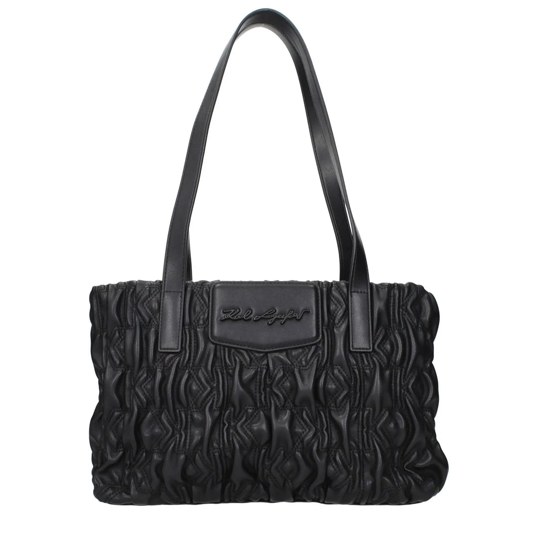 Karl Lagerfeld Sample Sale | Karl Lagerfeld Black Polyester Shoulder Bag - | Designer outlet