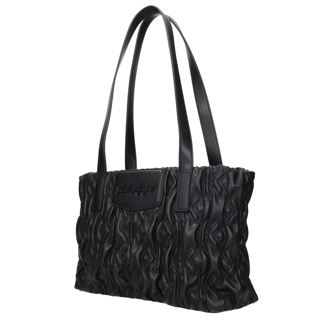 Karl Lagerfeld Sample Sale | Karl Lagerfeld Black Polyester Shoulder Bag - | Designer outlet