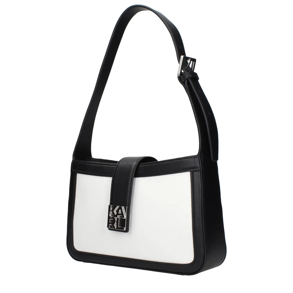 Karl Lagerfeld Sample Sale | Karl Lagerfeld White Leather Shoulder Bag - | Designer outlet
