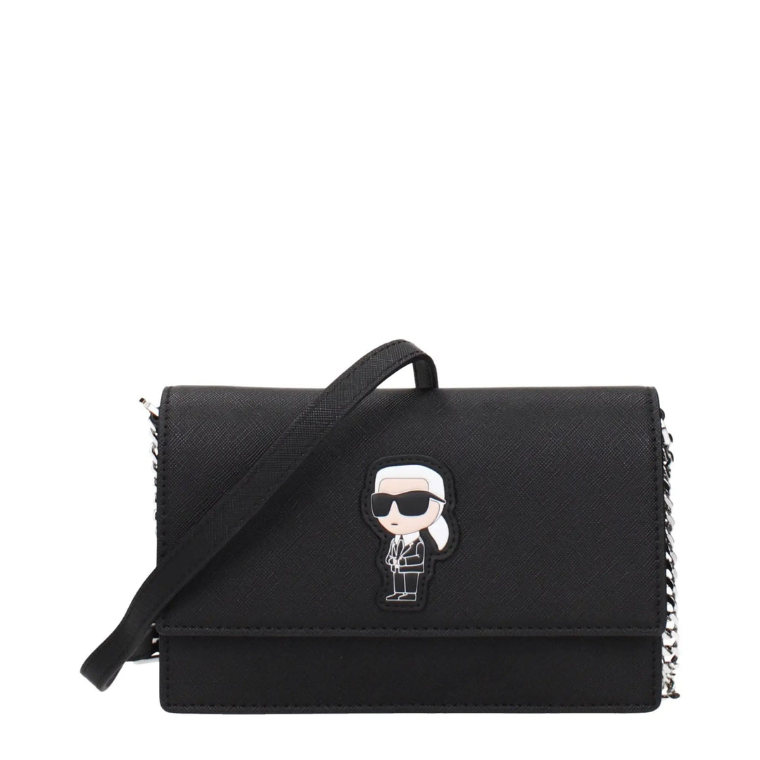 Karl Lagerfeld Sample Sale | Karl Lagerfeld Black Polyethylene Crossbody Bag - | Designer outlet