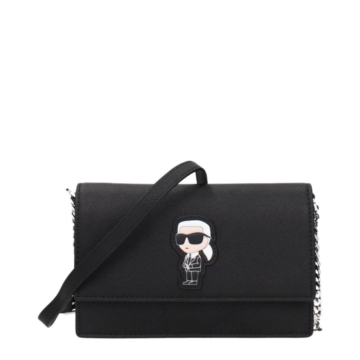 Karl Lagerfeld Sample Sale | Karl Lagerfeld Black Polyethylene Crossbody Bag - | Designer outlet
