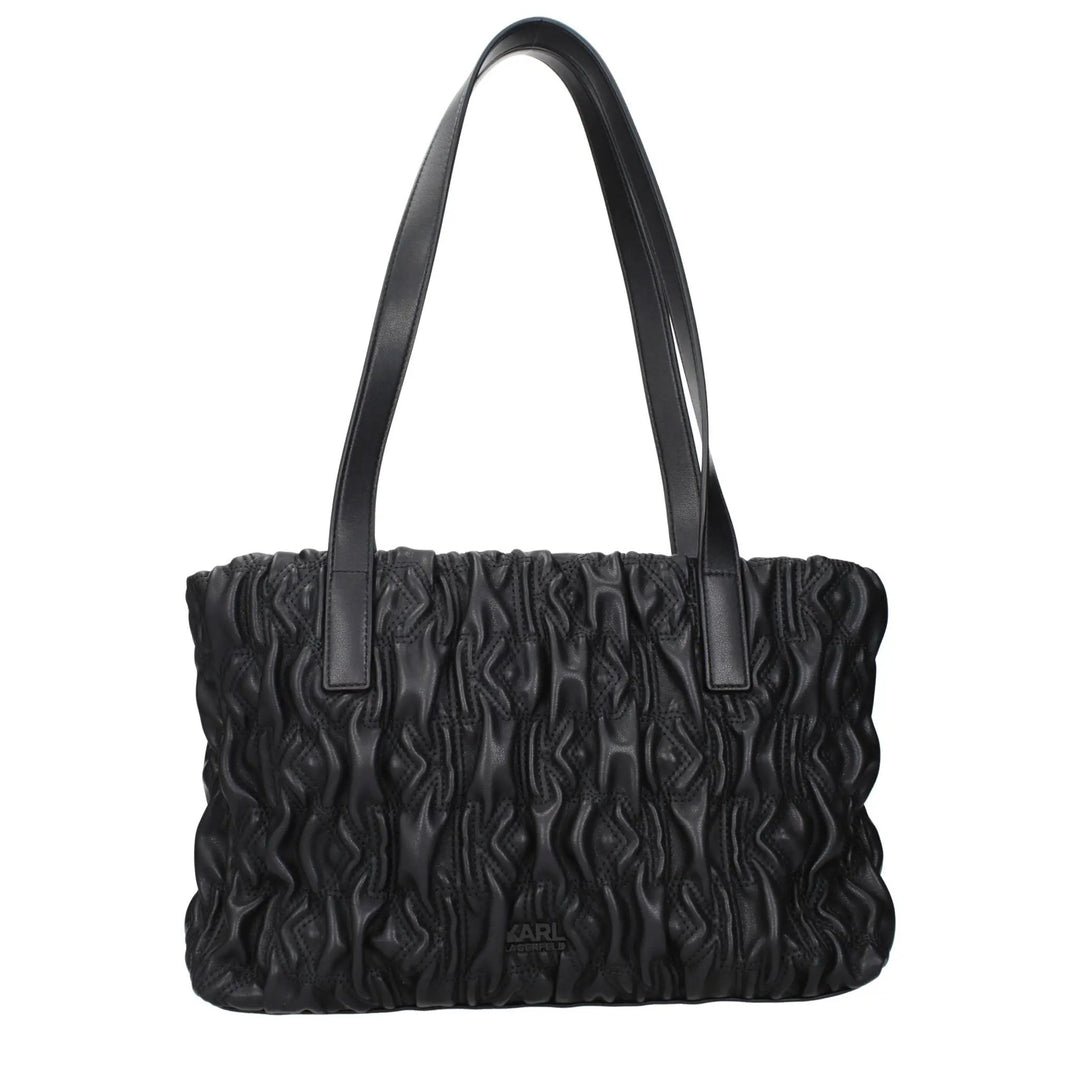 Karl Lagerfeld Sample Sale | Karl Lagerfeld Black Polyester Shoulder Bag - | Designer outlet