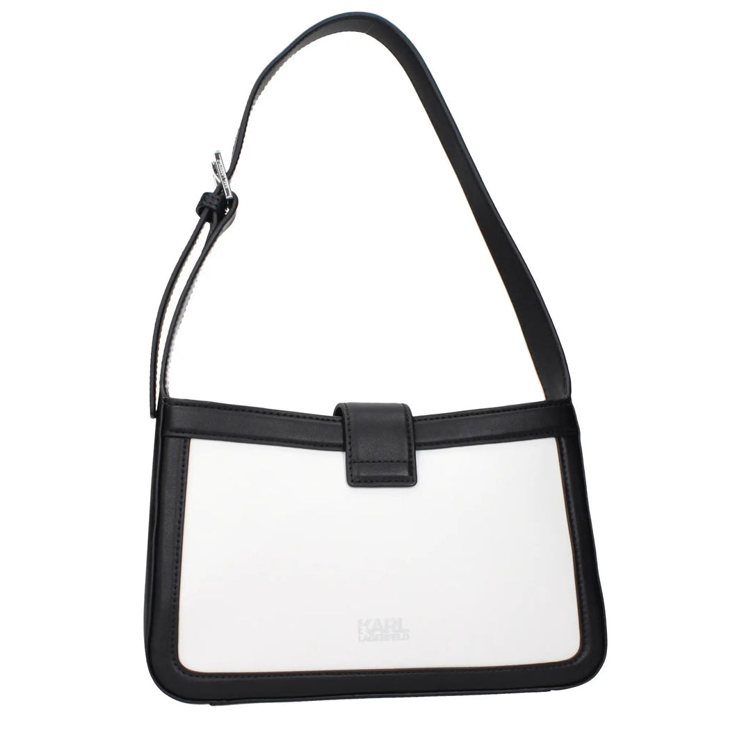 Karl Lagerfeld Sample Sale | Karl Lagerfeld White Leather Shoulder Bag - | Designer outlet