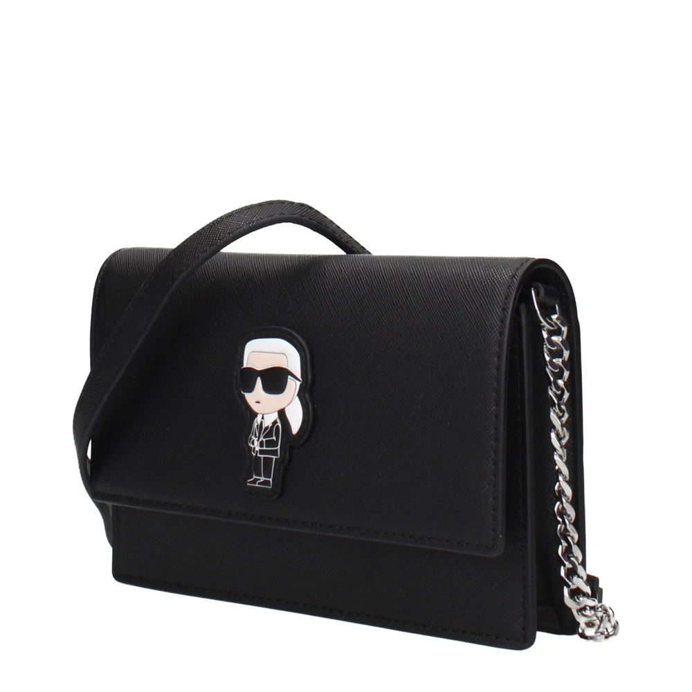 Karl Lagerfeld Sample Sale | Karl Lagerfeld Black Polyethylene Crossbody Bag - | Designer outlet