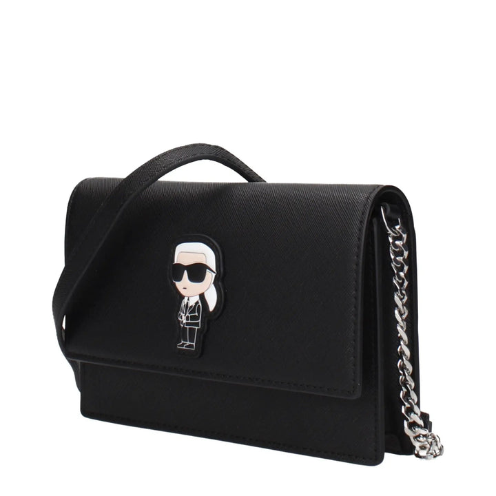 Karl Lagerfeld Sample Sale | Karl Lagerfeld Black Polyethylene Crossbody Bag - | Designer outlet