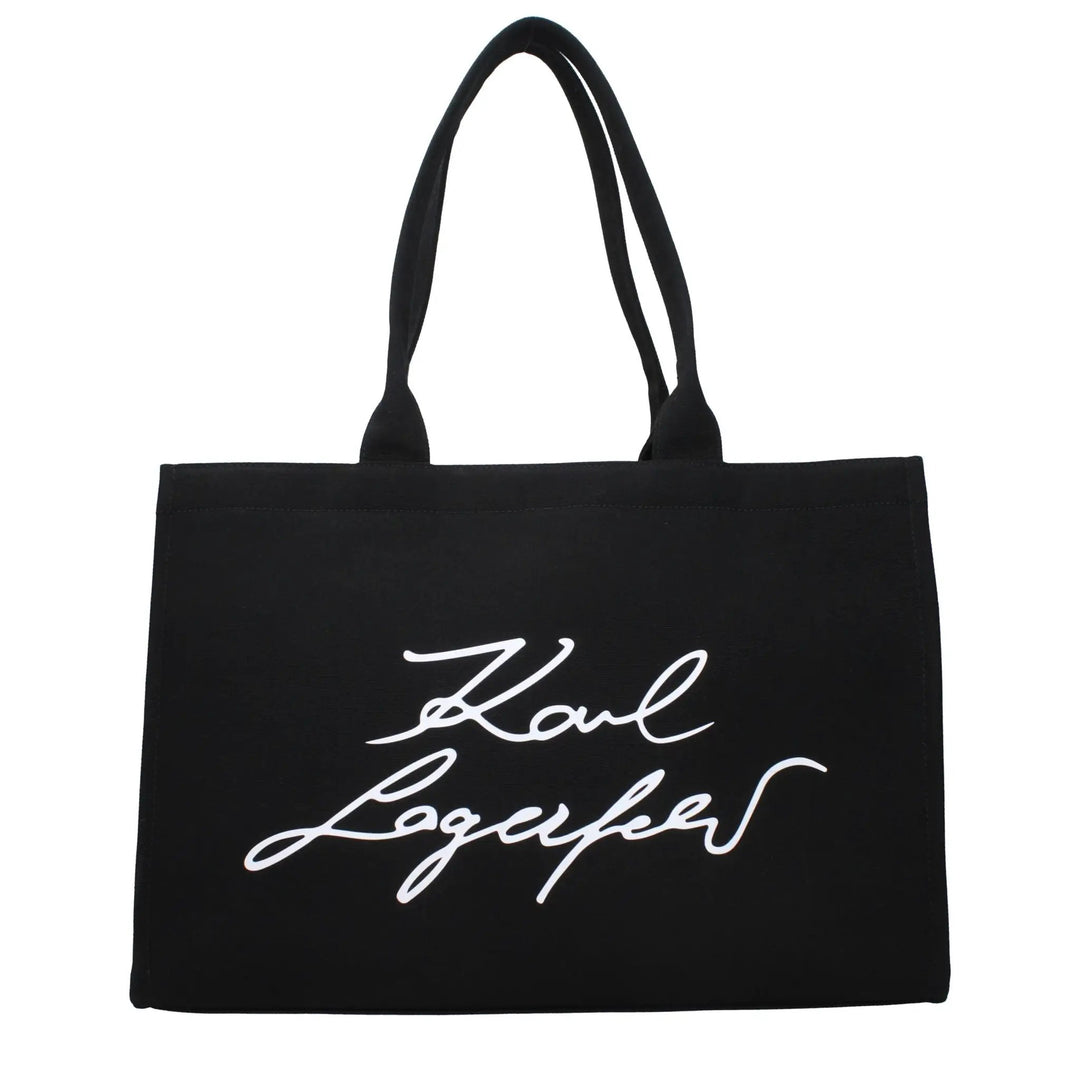 Karl Lagerfeld Sample Sale | Karl Lagerfeld Black Fabric Shoulder Bag - | Designer outlet